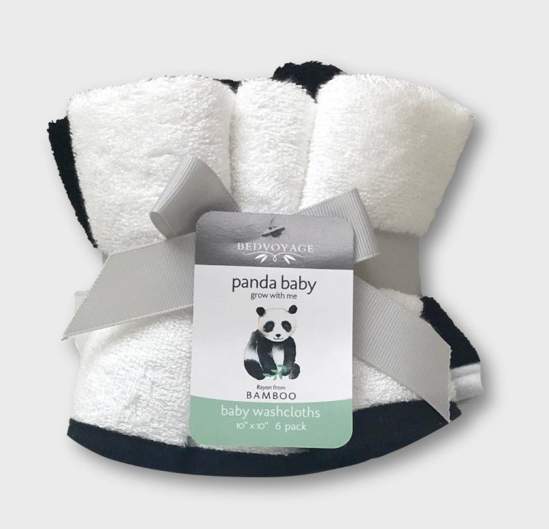 Panda Baby viscose from Bamboo Baby Washcloth 6pk