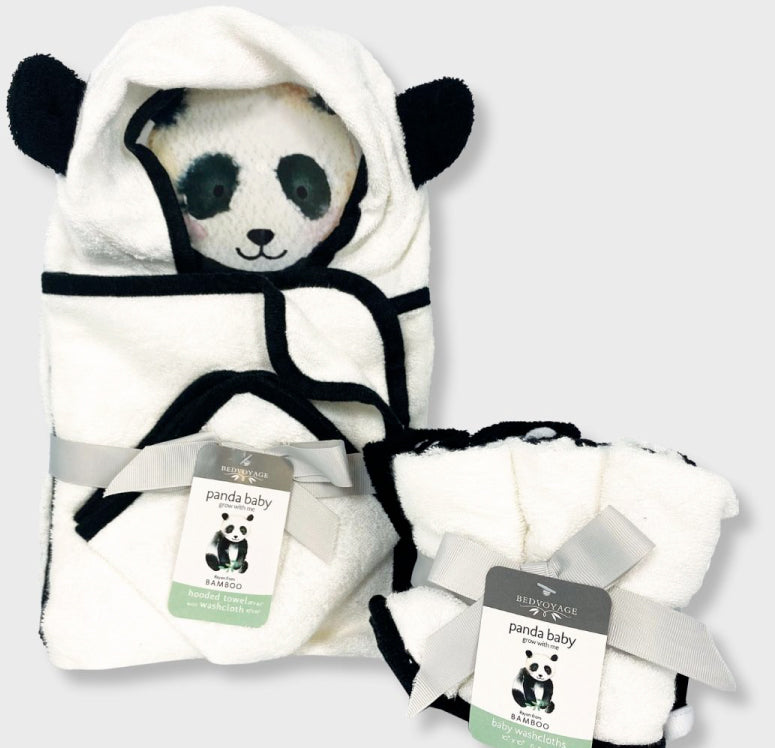 Panda Baby viscose from Bamboo Bath Essentials 8pc Baby Gift Set