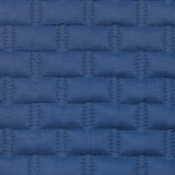 dark indigo blue fabric swatch of bamboo quilted euro coverlet fabric