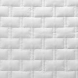 white bamboo euro quilted fabric swatch brick quilting  