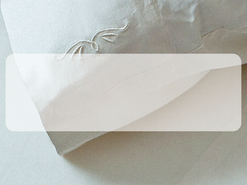 closeup image of white bamboo pillowcase