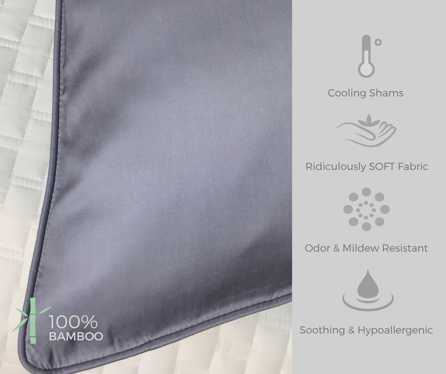 BedVoyage Bamboo Shams