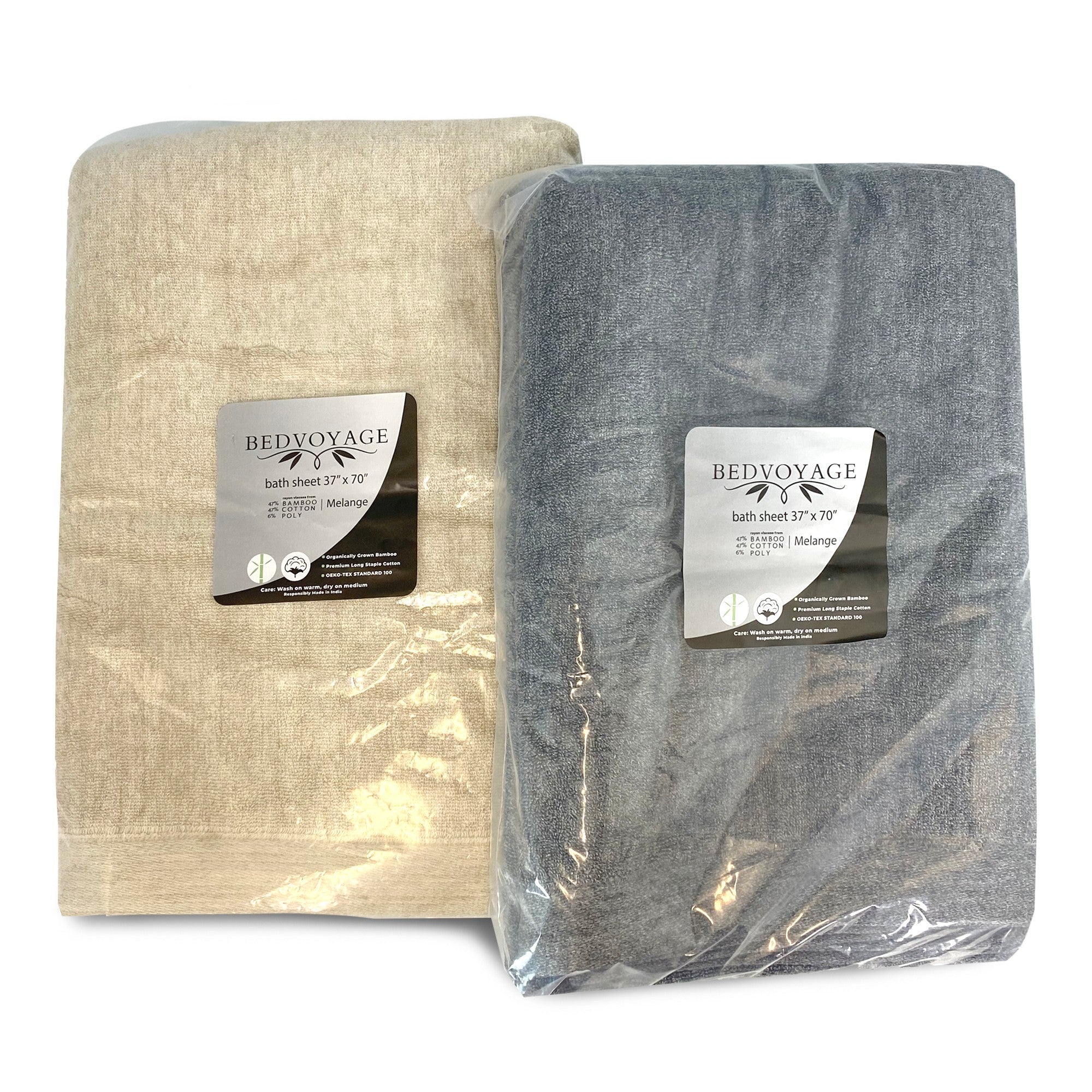 Melange Bamboo Hand Towel 2 Piece Set