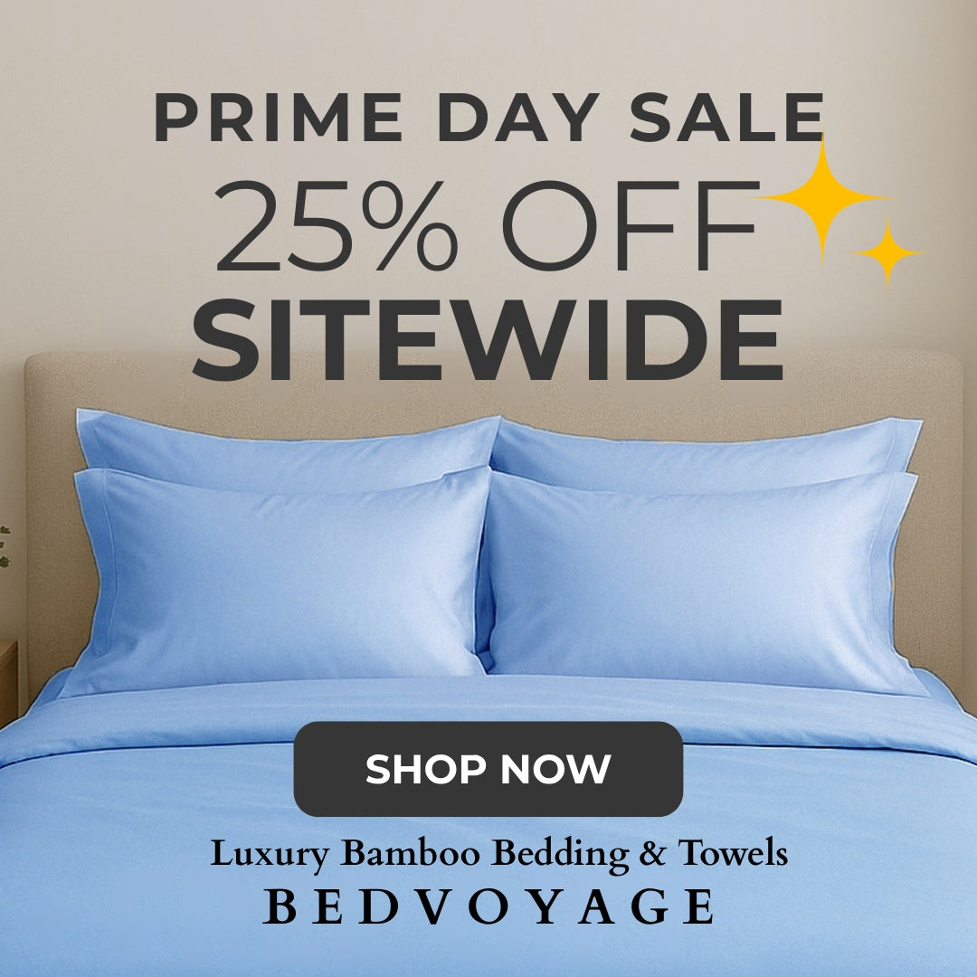 Prime Day Bedding & Bath Sale 25% Off Luxury Bamboo