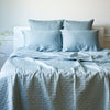 BedVoyage Luxury 100% viscose from Bamboo Quilted Coverlet- Sky