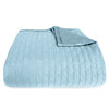 Bamboo Quilted Coverlet - 100% Viscose from Bamboo - Sky