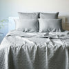 BedVoyage Luxury 100% viscose from Bamboo Quilted Coverlet- Stone