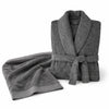 Charcoal Bamboo Robe & Oversized Bath Sheet Set