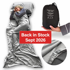 Sleeping Bag Liner - 100% Viscose from Bamboo - Stone
