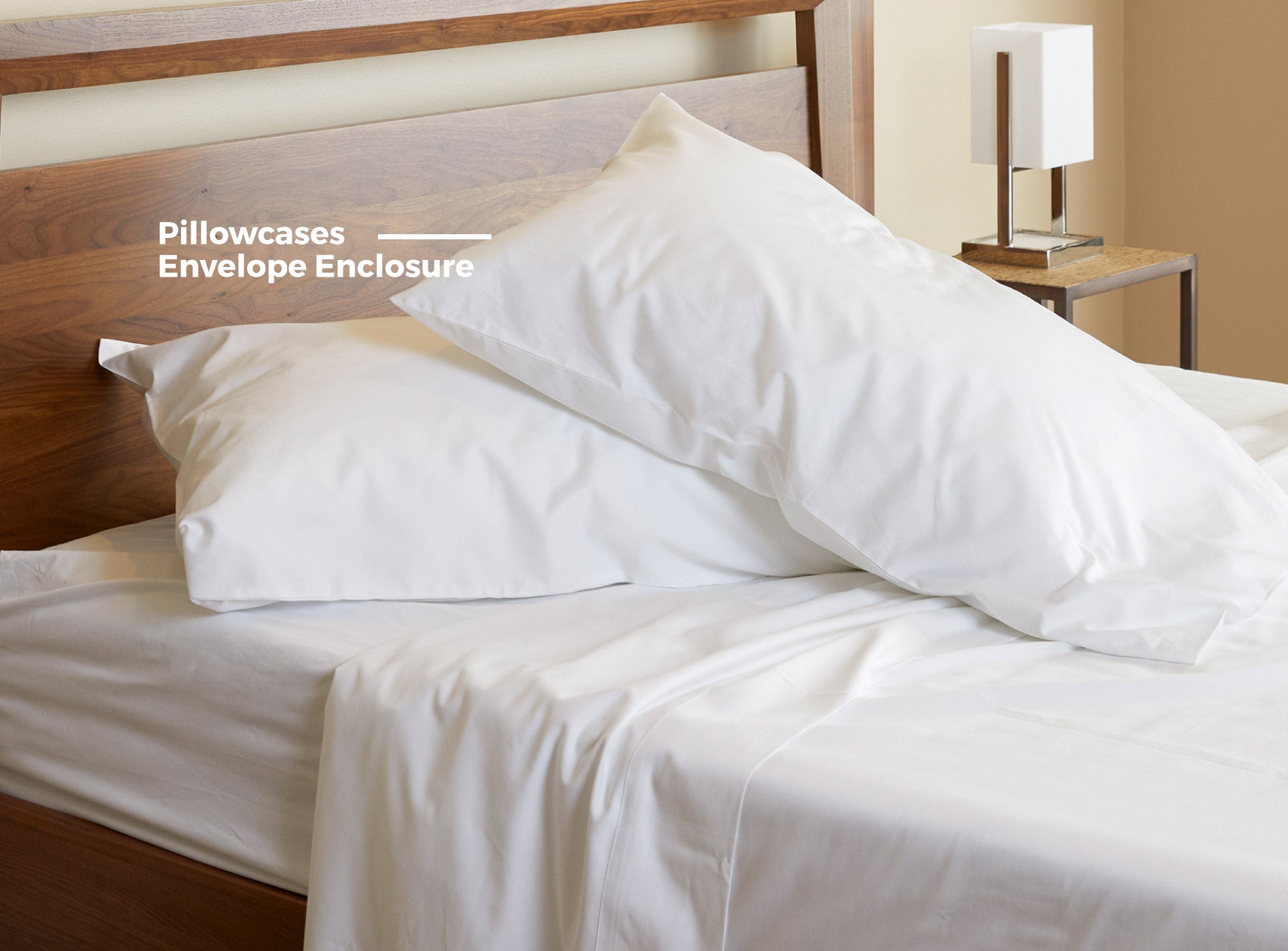 BedVoyage White Pillowcases