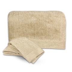 Bamboo Cotton Bath Sheet 3 Piece Set - Sand