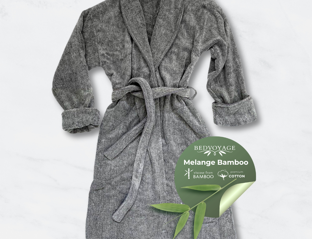 Melange Bamboo Bath Robe by BedVoyage