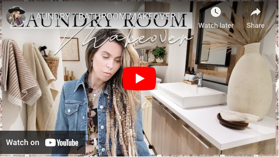 Youtube Laundry Bathroom Make-over