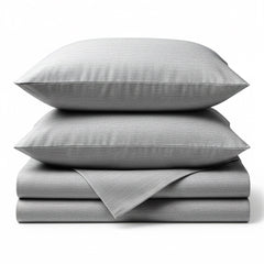 Bamboo Cotton Bed Sheets - Silver