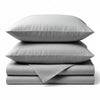 Bamboo Cotton Bed Sheets - Silver