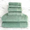 Bamboo 6pc Spa Towel Set from BedVoyage Luxury Viscose – Seaglass