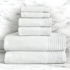 Bamboo 6 Piece Spa Towel Set – Cloud