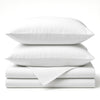 Bamboo Cotton Bed Sheets - Snow